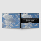 シンプル・平曇り空の葬式ゲストブック ゲストブック (全面)