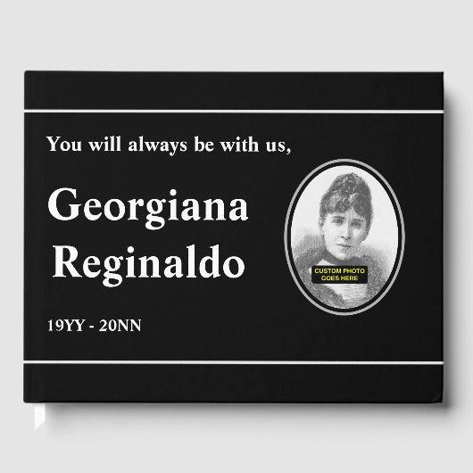 シンプル・平葬・慰霊帳 ゲストブック (正面)