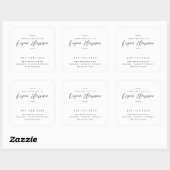 シンプル 手作り オーダーメイド スクエアシール (シート)