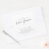 シンプル 手作り オーダーメイド スクエアシール (封筒)