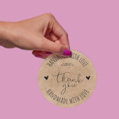 シンプル 手作り 愛を込めて ラウンドシール