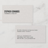 シンプル |文字 名刺 (正面/裏面)