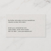 シンプル |文字 名刺 (裏面)