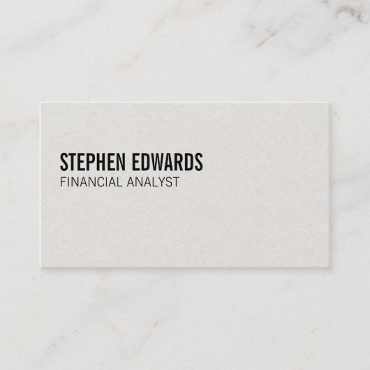 シンプル |文字 名刺 (正面)