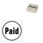 シンプル「有料」スタンプ ラバースタンプ (押印)