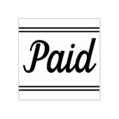 シンプル「有料」スタンプ ラバースタンプ (インプリント)