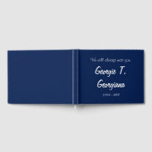 シンプル・清浄な葬儀・慰霊帳 ゲストブック (全面)