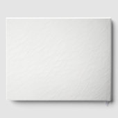 シンプル"生命のお祝い"スクリプトフォント ゲストブック (裏面)