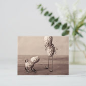 シンプル – 男と犬 ポストカード (スタンド正面)