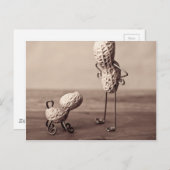 シンプル – 男と犬 ポストカード (正面/裏面)