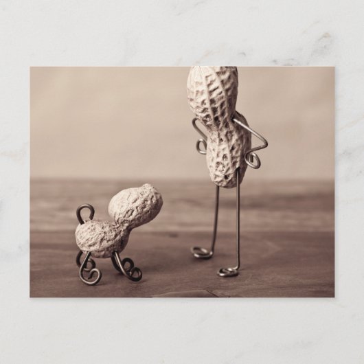 シンプル – 男と犬 ポストカード (正面)