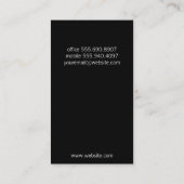 シンプル |白と黒 名刺 (裏面)