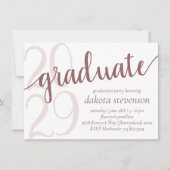 シンプル | 砂漠バラフローリッシュ 招待状 (正面)