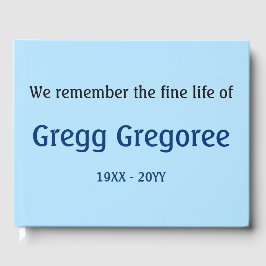 シンプル・簡易葬儀案内書 ゲストブック