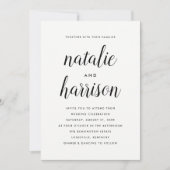 シンプル |結婚式招待状 招待状 (正面)