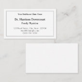 シンプル、謙虚でプレーンな名刺 名刺 (正面/裏面)