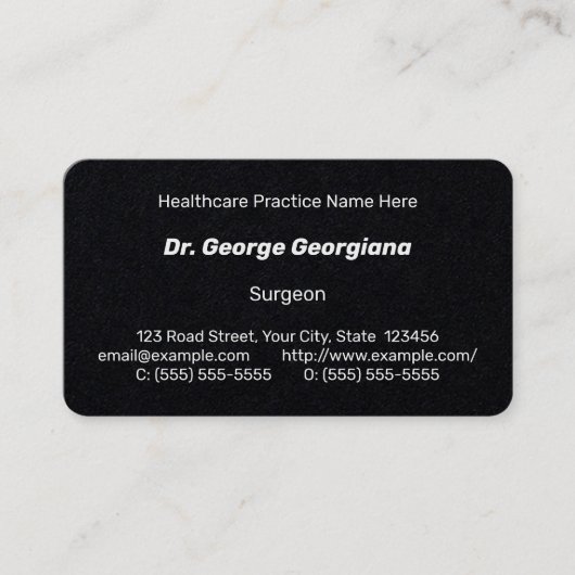 シンプル、謙虚ミニマルな名刺 名刺 (正面)