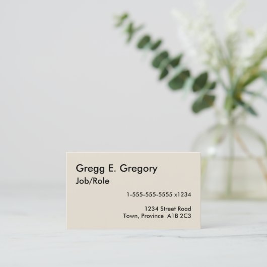 シンプル、謙虚、ミニ 名刺 (スタンド正面)