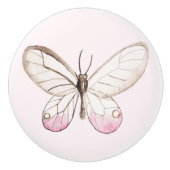 シンプル&赤面エレガントバタフライセラミックノブ セラミックノブ (正面)