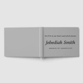 シンプル・追悼の葬儀・メモリアル招待帳 ゲストブック (全面)