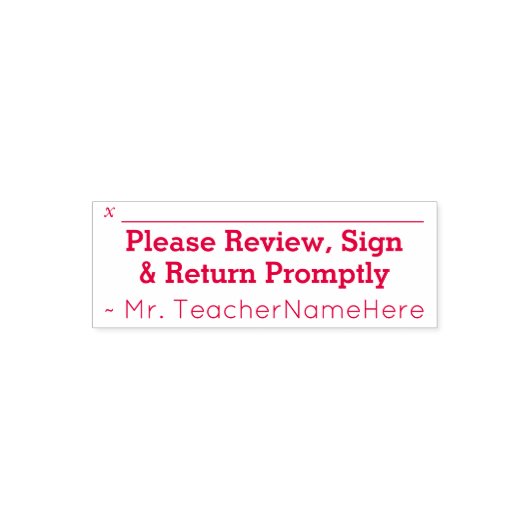 シンプル「速やかに確認、署名、返却」 セルフインキングスタンプ (デザイン)