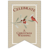 シンプル（鳥）ショウジョウコウカンチョウ付き |愛祝する バンティングフラッグ (第1の旗)