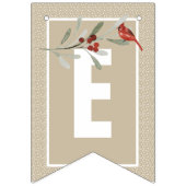 シンプル（鳥）ショウジョウコウカンチョウ付き |愛祝する バンティングフラッグ (第3の旗)