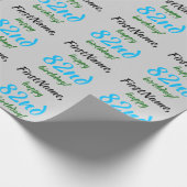 シンプル 82歳の誕生日 ラッピングペーパー (角)