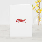シンプル Amor 手書きカード カード (黄色い花)