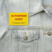 シンプル「AUTHORIZED GUEST」名タグ 名札 (インサイチュ)