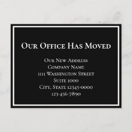 シンプル Business Moving Announce 案内ポストカード