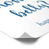 シンプル | Ceruleanママの腹の大きさ ポスター (角)