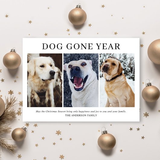 シンプル Dog Gone Year 3枚の写真 クリスマス