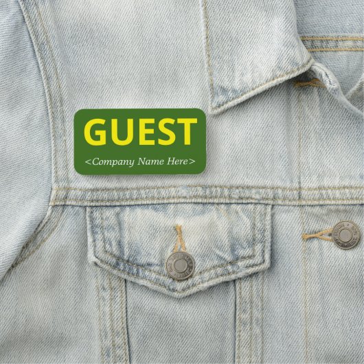 シンプル「GUEST」名前タグ 名札 (インサイチュ)