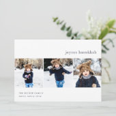 シンプル | Hanukkahフォトコラージュカード シーズンカード (スタンド正面)