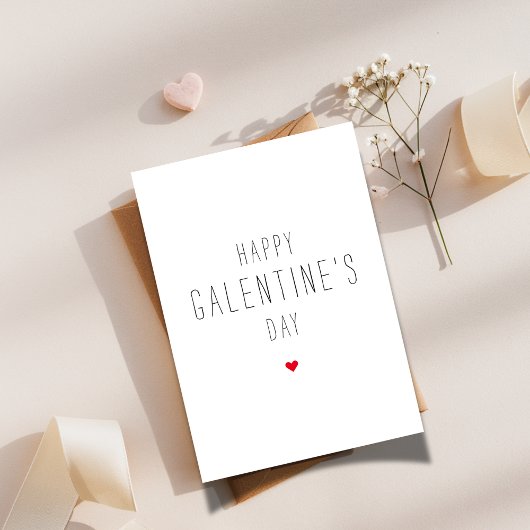 シンプル | Happy Galentine's Day 最高の Friend Bestie シーズンカード