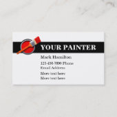 シンプル House Painter Business Cards 名刺 (正面)