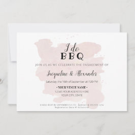 シンプル I 素朴 Do BBQ Script Water color 招待状