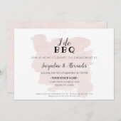 シンプル I 素朴 Do BBQ Script Water color 招待状 (正面/裏面)