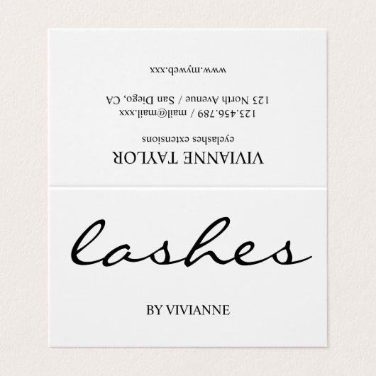 シンプル Lash名刺 名刺 (外部フラット)