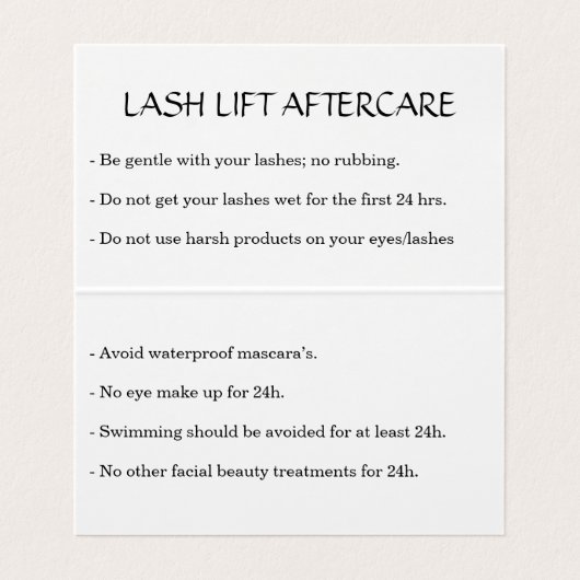 シンプル Lash名刺 名刺 (内部フラット)