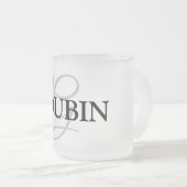 シンプル MONOGRAM GROOMSMENという名前を追加します。    フロストグラスマグカップ (正面右)