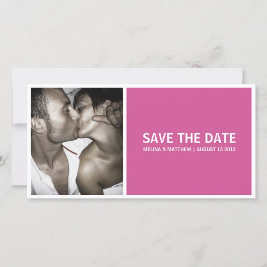 シンプル%PIPE%のセーブ・ザ・デート案内 セーブザデート (正面)