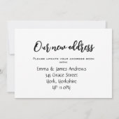 シンプル rustic 移転しました 新住所のお知らせ 案内状 (裏面)