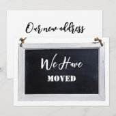 シンプル rustic 移転しました 新住所のお知らせ 案内状 (正面/裏面)