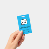 シンプル vip all access pass concert name causes バッジ (手持ち)