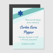 シンプルAngles Magnetic Save the Date Card (正面/裏面)