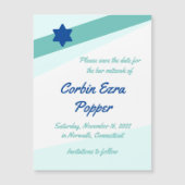 シンプルAngles Magnetic Save the Date Card (正面)