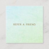 シンプルAqua Greenのお客様の紹介 紹介カード (正面)