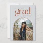 シンプルArch写真高校卒業 案内状 (正面)